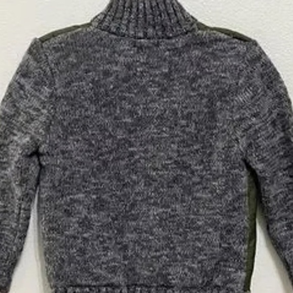 Cat & Jack • Toddler Olive Green Quilted +
Knit Zip Up Sweater Sz 18months - Picture 5 of 5